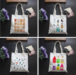 Sac à linge en toile brodée blanche en gros, réutilisable, recyclable, joli sac en coton avec cordon de serrage - Product Image 5