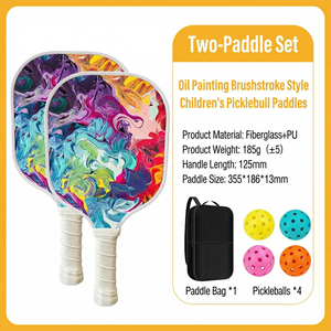 Racchetta da Pickleball Premium in Fibra di Vetro per Bambini, Spessore 13mm, Manico Piccolo, per Allenamento Professionale e Intrattenimento Junior - Product Image 6