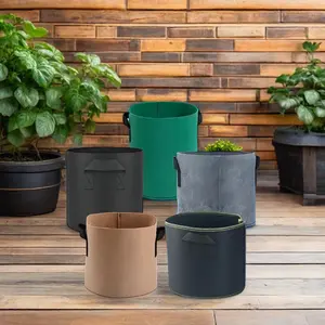 Black Fabric Grow Pots And Bags Root Control Container For Potato And Tomato Essential Garden Product