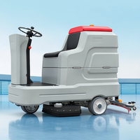 Autolaveuse industrielle électrique autoportée avec batterie, largeur 500 mm, brosse simple, pour le nettoyage des sols en résine époxy en usine