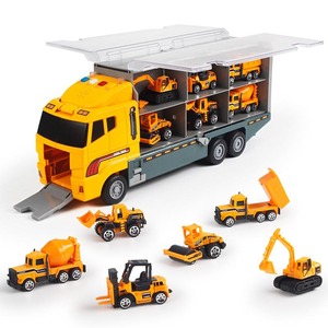 Jouets de l'<span class=keywords><strong>armée</strong></span> en alliage Cars Container Truck Tank Military Truck Vehicle Mini Car Toys Carrier Truck Set for Sale - Product Image 1