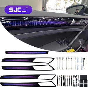 Éclairage d'ambiance pour voiture SJC pour Volkswagen Golf 7 MK7 2014-2021 RHD, éclairage dynamique intérieur <span class=keywords><strong>de</strong></span> voiture, symphonie LED 64 couleurs, éclairage d'ambiance - Product Image 1