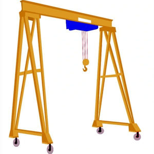 소형 갠트리 크레인 후크 휴대용 모바일 미니 갠트리 크레인 안전 조명 오버 헤드 및 갠트리 크레인 5 톤 - Product Image 3