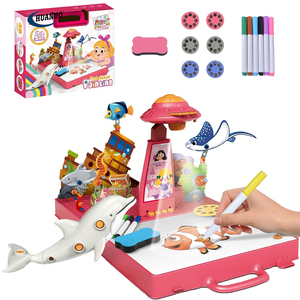 Máy chiếu phác thảo nghệ thuật với câu đố 3D theo dõi và vẽ máy chiếu bao gồm 24 hình ảnh chiếu học cách vẽ đồ chơi trẻ em vẽ - Product Image 1