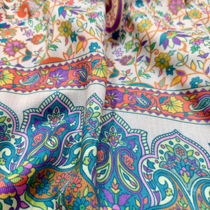 Digital Print <b>Shawls</b> Custom Printed Women Fashion <b>Wrap</b> Lightweight Soft Breathable Fabric Floral Pattern OEM ODM Bulk Supply - Product Image 2