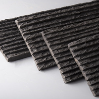 Dings hang Modern Natural Grey Garden Decor Verwendung im Freien Direkte Antazida-Wasserfall fliese Schwarze Kultur verkleidung Natürliche Oberfläche