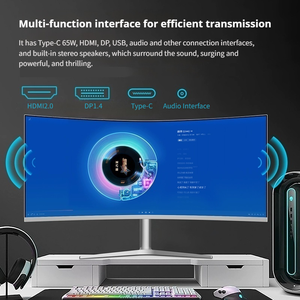 Phổ biến 4K UHD HDR chơi game màn hình 144Hz <span class=keywords><strong>PC</strong></span> hiển thị 21:9 UltraWide cong Nano IPS Bảng điều chỉnh hiển thị 38 inch 4K <span class=keywords><strong>PC</strong></span> chơi Game màn hình - Product Image 5