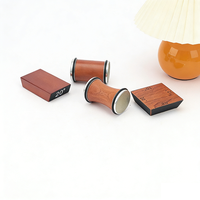 YUESHEN Affûteur de couteaux à rouleaux personnalisé, ensemble de pierres à aiguiser rondes magnétiques en bois, pièces usinées CNC