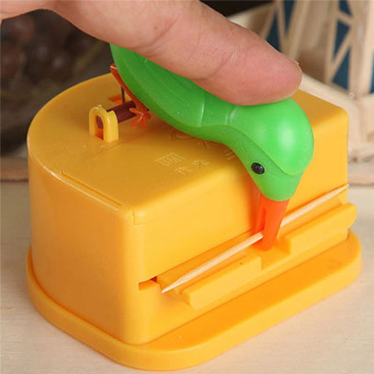 1 pezzo Porta-stuzzicadenti automatico con spingi-stile, Scatola creativa per la conservazione portatile , Dispenser porta-stuzzicadenti creativo, Contenore Scatola per stuzzicadenti per il soggiorno (senza stuzzicadenti) | SHEIN ALIA