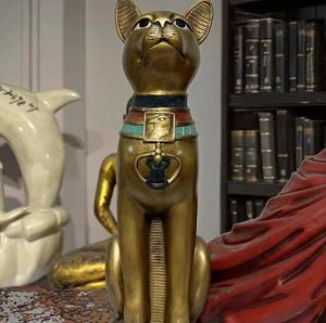รูปปั้นแมวอียิปต์สุดสง่างาม ปี 2026 งานฝีมือเรซิ่น ของสะสม งานศิลปะ ขายส่งจากโรงงาน - Product Image 3