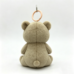 Customized Adorable quokka plush keychain gift,Soft beige quokka plush keychain,<b>Mini</b> sitting quokka stuffed toy <b>keyring</b> - Product Image 2