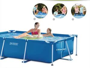 <span class=keywords><strong>Intex</strong></span> 28270 220cm * 150cm * 60cm Piscine Jardin Extérieur Rectangle Cadre Au-dessus De La Piscine mming piscine/équipement de piscine amusant - Product Image 4