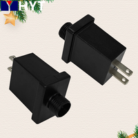 Transformateur LED étanche IP44 neuf pour lumières de Noël, 3W 6W 3V DC, en PC, prise US, adaptateur d'alimentation pour décorations d'Halloween