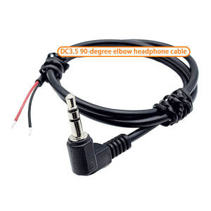 สายต่อเสียงแบบมุมฉาก DC3.5 หัวเสียบแบบกลม 90 องศา สายเชื่อมต่อหูฟัง 26AWG - Product Image 4