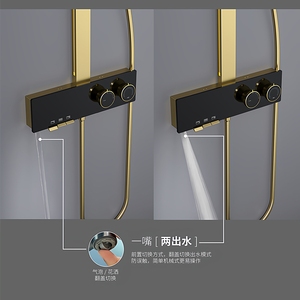 Brass <b>Shower</b> Head Set XL-085 Linear Top Spray With Knob Control For Bathroom Use - Product Image 4