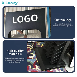 Hot bán tùy chỉnh <span class=keywords><strong>ROTARY</strong></span> đá thạch anh Rack hiển thị Granite Bảng điều chỉnh showroom đá cẩm thạch đứng Kệ Kim Loại hiển thị đứng - Product Image 4