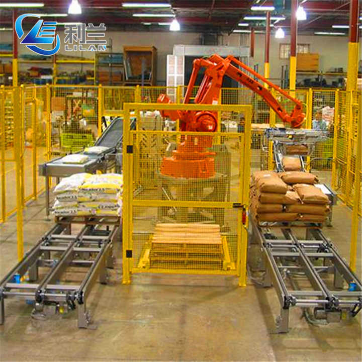 Automatic Palletizing Robot Arm in Carton Stacking Automatic Robotic ...