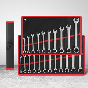 8-19Mm Dual Purpose Stalen Ratelsleutelset Chromen Open Uiteinde Ratelsleutelset - Product Image 1