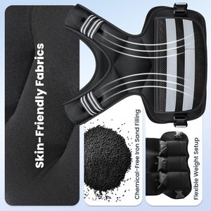 Chaleco con Peso Ajustable para Mujer, Chaleco con 6 Pesas de Arena de Hierro para Entrenamiento de Fuerza, Ejercicio Corporal, Correr, Caminar y Entrenamientos - Product Image 3