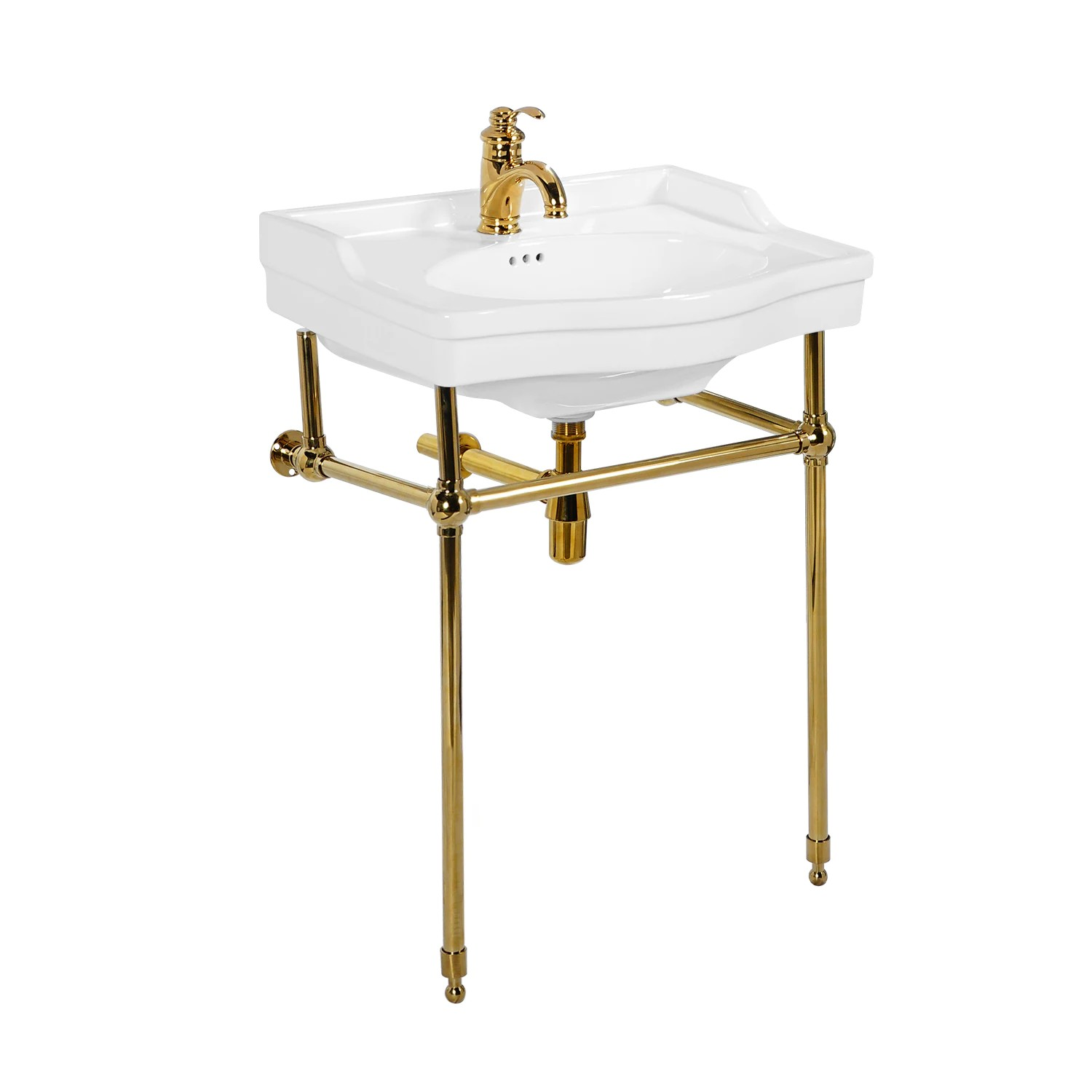 White+Brushed Gold