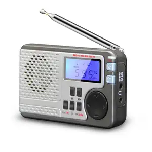 CJ105 Câmara de Emergência Solar Crank Dynamo LED Pocket Dab NOAA AM FM SW WB Lanterna portátil rádio AM/FM Tocha com rádio