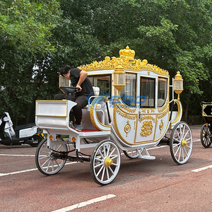 Nouvelle Carrosse Royale Électrique Blanche Cendrillon 2025 Personnalisée – Buggy de Tourisme Sans Chevaux - Product Image 3