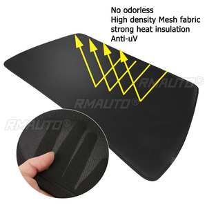 4/6 Piezas para Tesla Model 3 / Model Y 2021, Parasoles Delanteros y Traseros para Techo Solar, Red de Sombreado para Techo de Vidrio - Product Image 4
