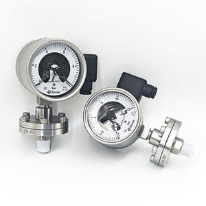Manometer-Manometer mit End schalter Ausgangs <span class=keywords><strong>alarm</strong></span> Elektrischer Kontakt 0-10bar Negative <span class=keywords><strong>Differential</strong></span> luft NPT-Manometer - Product Image 5