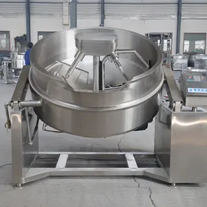 Macchina elettrica a vapore a Gas per sciroppo di zucchero e zucchero caramella pentola di cottura agitazione in acciaio inox industriale giacca automatica bollitore