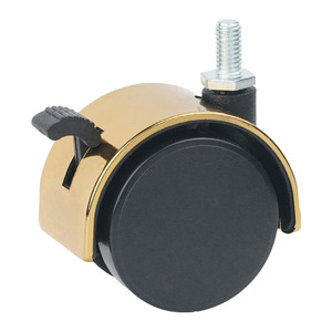 Furniture <b>Caster</b> 2 Inches Polyurethane <b>Wheel</b> Threaded Stem Plain Bearing Durable Commercial Use - Product Image 2