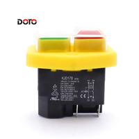 Interrupteur électromagnétique étanche KJD17B 16A 250V IP55 avec protection contre les sous-tensions et les surcharges, bouton poussoir NVR pour outils électriques