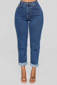 Personalizado premium lavado elástico apretado <span class=keywords><strong>jeans</strong></span> de mamá - Product Image 4