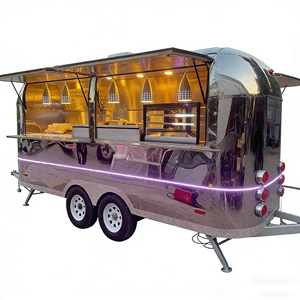 Carrito de Postres de Acero Inoxidable Hecho a Mano con 4 Ruedas, Unidad Móvil Multifuncional para Venta de Helados y Comida Rápida, Ideal para Resorts de Aguas Termales - Product Image 4