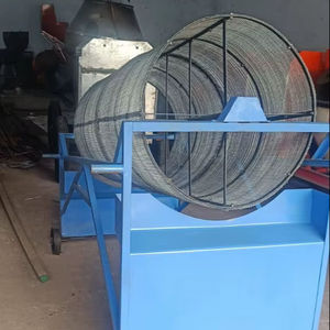 Máquina de Tambor Rotatorio de Malla Metálica Industrial Utilizada para la Cribado, Clasificación y Procesamiento de Materiales en Talleres de Fabricación - Product Image 3