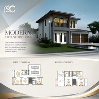 Villa Moderne en Acier Léger Star Cabin Superior, Cadre Préformé de Précision, Conception Modulaire Écologique, Applications pour Hôtels et Cuisines