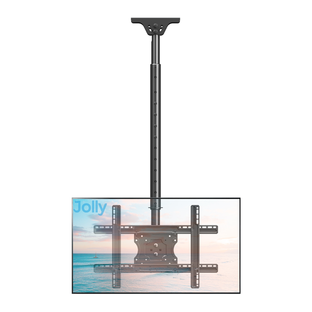 Hanging TV Bracket for Most 32-75 Inch Flat/Curved TVs, Ceiling TV Mount for Flat Pitched Roof