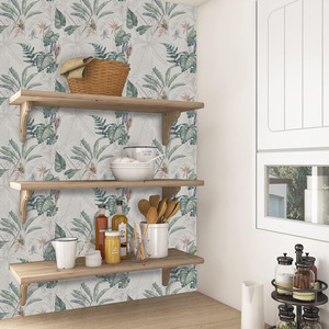 Creation Of Time And Space Tropical Palm Leaf Self-Adhesive Wallpaper Moisture Proof For Bedroom Wall Decor - Product Image 2