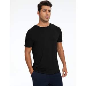 Camiseta de Dormir Personalizada para Hombre, de Viscosa de Bambú, Manga Corta, Estilo Básico, para Verano - Product Image 2