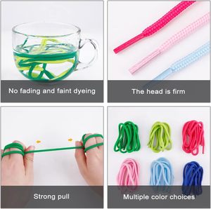 Hot Sale <b>Elastic</b> Shoelace White Shoe <b>Laces</b> for Sneakers Running Shoelaces Boot Shoelaces Men - Product Image 3