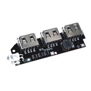 5V 2.1A 3 <span class=keywords><strong>USB</strong></span> ngân hàng điện pin sạc mô-đun bảng mạch bước lên tăng 18650 Lithium-ion Vỏ pin DIY Kit ngân hàng điện - Product Image 3