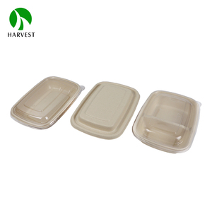 <span class=keywords><strong>Jetable</strong></span> Bento Alimentaire 2 Compartiment Papier <span class=keywords><strong>Rectangle</strong></span> Plateau - Product Image 5