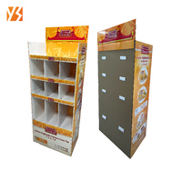 Présentoir personnalisé pour biscuits, croustilles, chocolat, bonbons, snack, papier POP double face pour snacks alimentaires