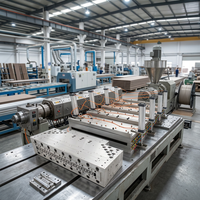 Moule d'extrusion pour panneaux de porte WPC, outillage d'extrusion haute vitesse pour la production de portes creuses WPC, designs personnalisés acceptés