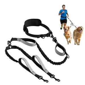 دائم اثنين من الكلاب الرياضية قابل للسحبمتعددة الوظائف خالية من اليدين الكلب الرصاص الديكور تشغيل s" joy في الهواء الطلق - Product Image 1