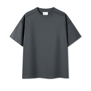 MT2694 Vente en gros T-shirts personnalisés avec coutures extérieures 240 g/m² 100 % coton grandes tailles pour hommes et femmes - Product Image 4