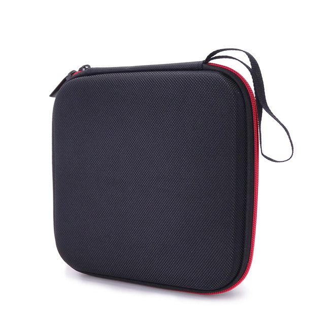Waterproof EVA Mobile CD Storage Hard Case with Zipper Closure Portable Rope and External Optical Drive Protective Burner Bag