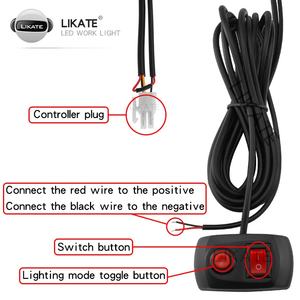 Lámpara Lkt Kilat Depan Mobil Lámpara Kilat Led Strobe Peringatan Darurat 12V Dc Kisi Bumper Depan Mobil Biru Merah Lámpara Kilat Led 4x6 - Product Image 5