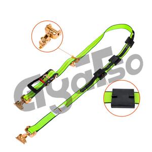 2 Tali Pengikat Ban Mobil dengan Pengunci Ratchet Karet dan Pengait Putar E-Track - Product Image 2