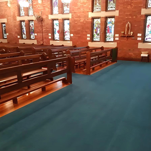 Alfombra Acústica Ecológica para Iglesia, Diseño de Púlpito, Alfombra de Lana Roja para Pared a Pared, Alfombra para Mezquita - Product Image 4