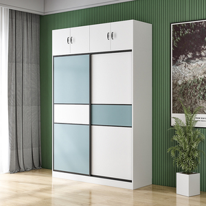 <span class=keywords><strong>Armarios</strong></span> Modernos Económicos, Armario Ligero para Dormitorio, Ancho 1.4m, Armario Portátil, Armario Deslizante, Armario para Dormitorio - Product Image 6